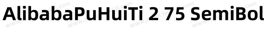 AlibabaPuHuiTi 2 75 SemiBoldttf字体转换